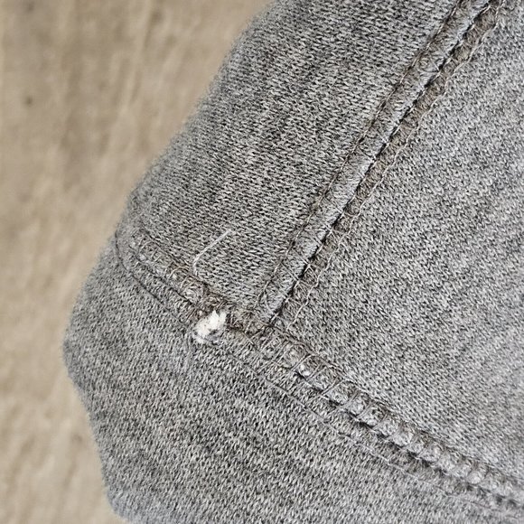 Vintage‎ 90s Georgetown Hoyas Gray Quarter Zip Pullover Sweatshirt S/M Jansport - Picture 4 of 10